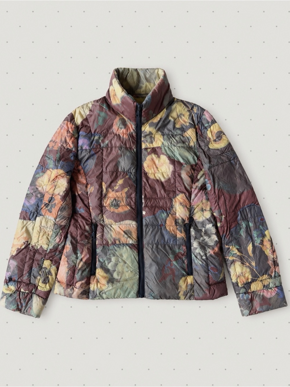 Etage Danish Woman Floral Light Feather Packable Puff Jacket US4 Winter Boho